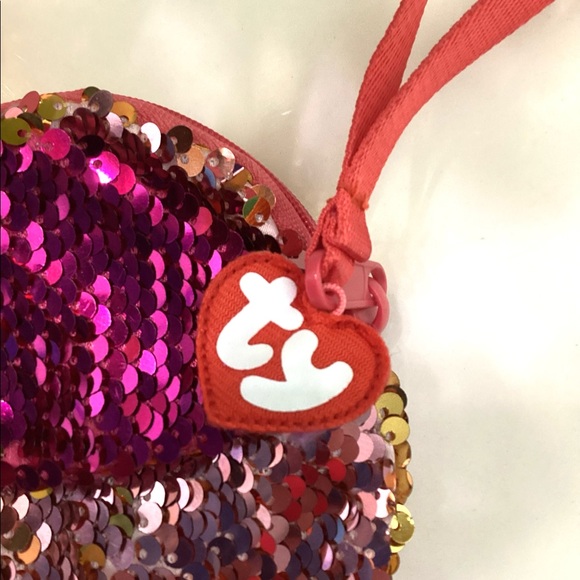 TY Pink Flamingo Change Purse - Picture 2 of 8